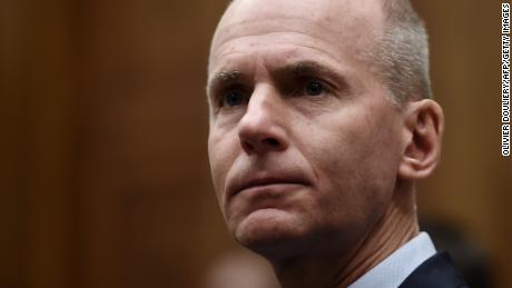 Boeing CEO Dennis Muilenburg testifies at a hearing in front of congressional lawmakers on Capitol Hill in Washington, DC on October 30, 2019. (Photo by Olivier Douliery/AFP/Getty Images)