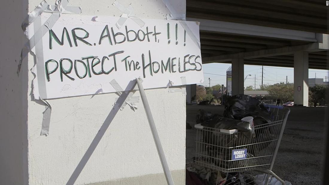 Texas governor takes on Austin over homelessness issue