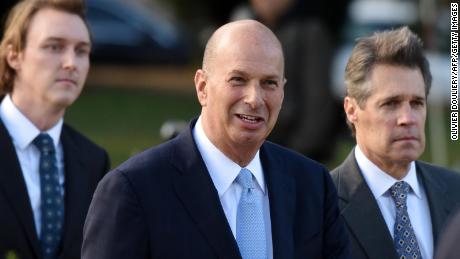 US Ambassador Gordon Sondland (center) arrives at the US Capitol October 17, 2019, in Washington, DC. 