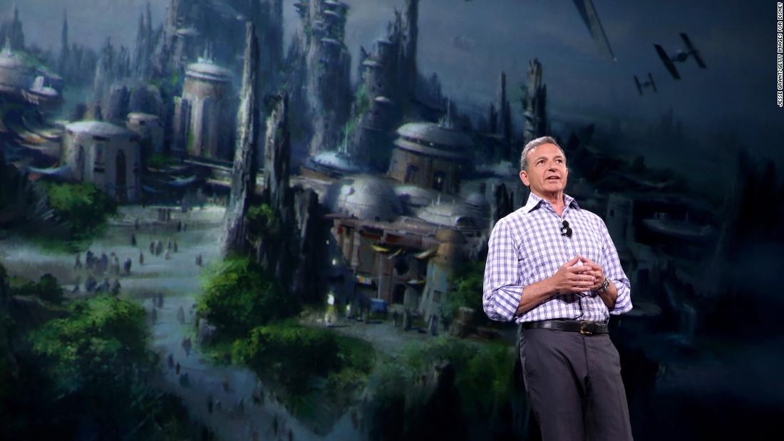 At the company&#39;s D23 Expo in 2015, Iger announced plans to build Star Wars-themed lands. The parks opened at Disneyland and Disney World earlier this year. (Jesse Grant/Getty Images for Disney)