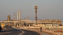 A general view of Saudi Aramco's Abqaiq oil processing plant on September 20, 2019. - Saudi Arabia said on September 17 its oil output will return to normal by the end of September, seeking to soothe rattled energy markets after attacks on two instillations that slashed its production by half. The strikes on Abqaiq - the world's largest oil processing facility - and the Khurais oil field in eastern Saudi Arabia roiled energy markets and revived fears of a conflict in the tinderbox Gulf region. (Photo by Fayez Nureldine / AFP)        (Photo credit should read FAYEZ NURELDINE/AFP via Getty Images)