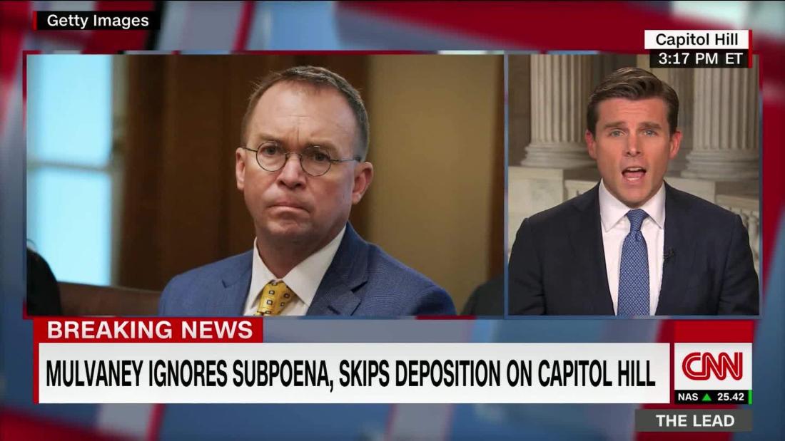 Mulvaney defies subpoena to testify on Capitol Hill - CNN Video