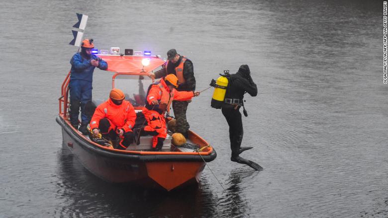 Divers reportedly uncovered the remains of another person while searching the Moika River.