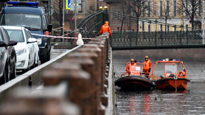 Sokolov was arrested after being pulled out of the Moika River in St. Petersburg.
