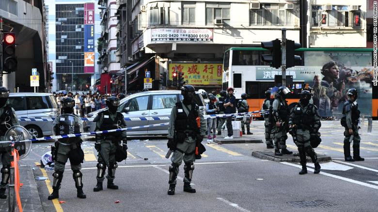 21-year-old protester shot by Hong Kong police