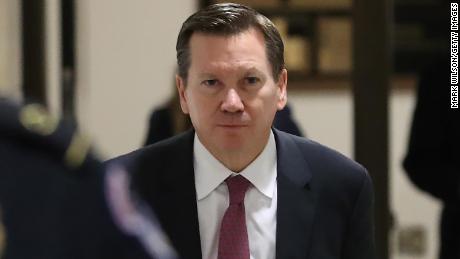 Michael Atkinson, Inspector General of the Intelligence Community, arrives at the U.S. Capitol on October 4, 2019 in Washington, DC. 