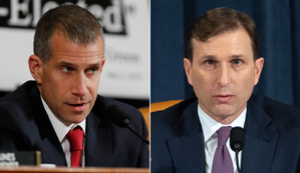 At left, Steve Castor is an attorney for Republicans on the House Intelligence Committee, and, at right, Adam Goldman is Democrats&#39; counsel. 