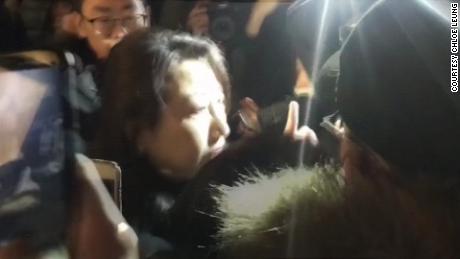 In this screengrab made from video, Hong Kong&#39;s Secretary of Justice Teresa Cheng is confronted by protesters in London. The Metropolitan Police have launched an investigation into the alleged assault of Cheng after the Chinese Embassy in the UK released a statement claiming the official had been &quot;attacked by dozens of anti-China and pro-independence activists&quot; in the British capital on Thursday.