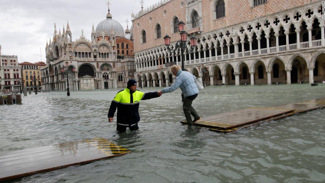 Record flooding in Venice threatens historical treasures CNN Video