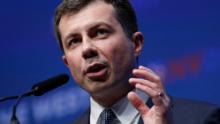 Democratic presidential candidate South Bend, Ind., Mayor Pete Buttigieg speaks during a fundraiser for the Nevada Democratic Party, Sunday, Nov. 17, 2019, in Las Vegas. (AP Photo/John Locher)