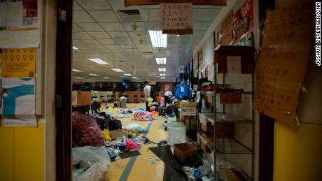 What&#39;s left of one Hong Kong university after hundreds of protesters fled