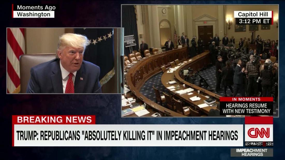 White House, President Trump, lie while discussing today's testimony