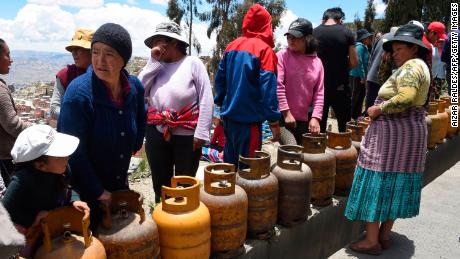 La Paz citizens are nervous about the looming shortages. 