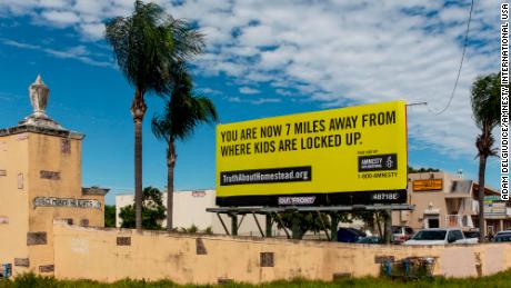 Amnesty International USA said its billboards in Florida are meant to remind everyday people about the detention of migrant children.