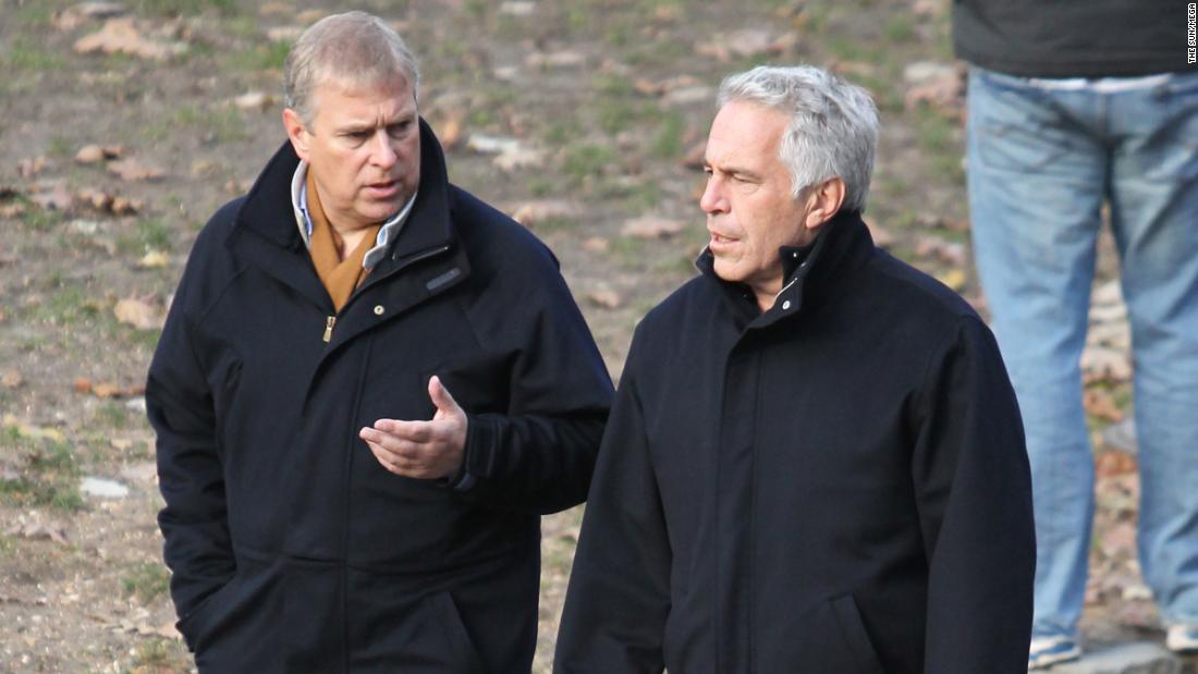 Prince Andrew and Jeffrey Epstein walk through New York&#39;s Central Park in 2011.