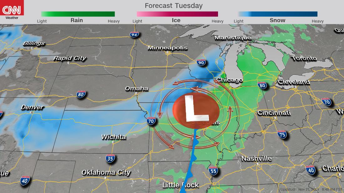 Thanksgiving weather Three big storms could snarl your travel CNN