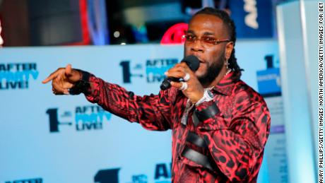 Burna Boy performs onstage at the Post Show at the 2019 BET Awards 