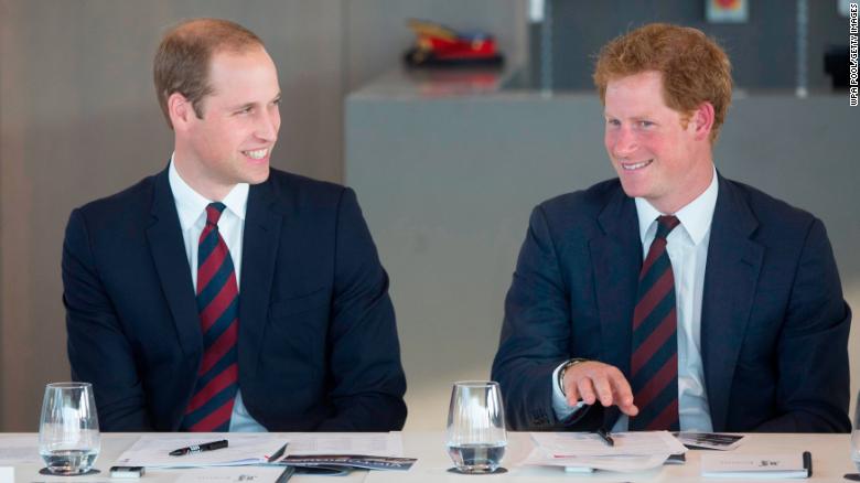 Prince William and Harry in 2014