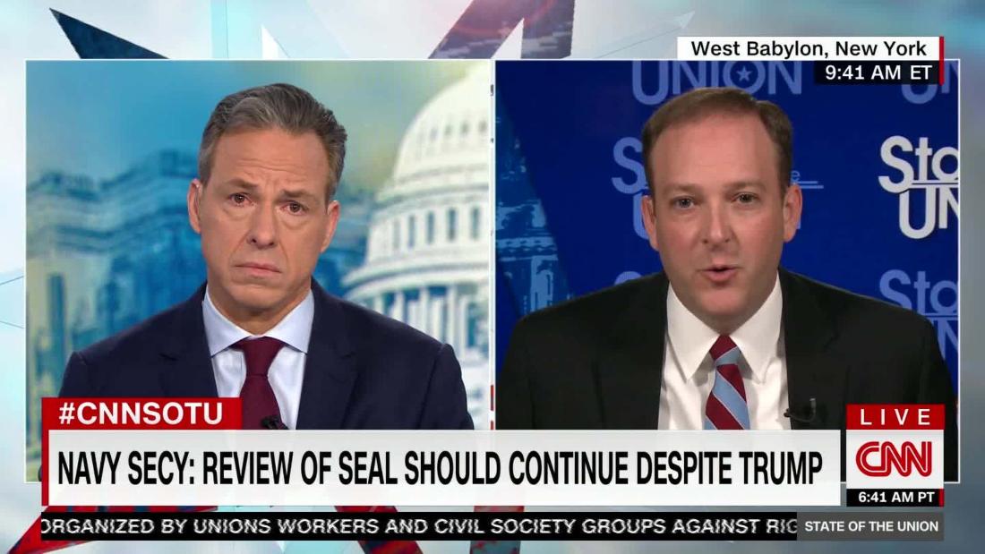 Zeldin: Trump's 'prerogative' to defend Navy SEAL - CNN Video