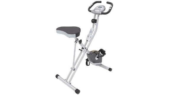 Exerpeutic Folding Magnetic Upright Exercise Bike