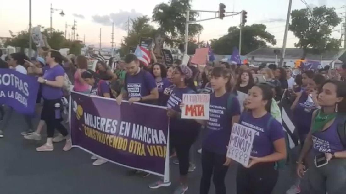 Puertorriqueñas marcharon hacia La Fortaleza contra la violencia de ...