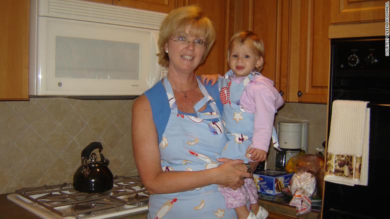 Eileen McDonnell with her daughter, Claire, soon after adopting her from Russia in 2006.