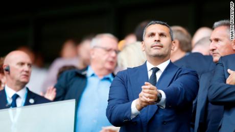 Khaldoon Al Mubarak, chairman of City Football Group, takes in a match.