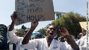Poor conditions in hospitals is causing 'silent genocide', Zimbabwe medics on strike say