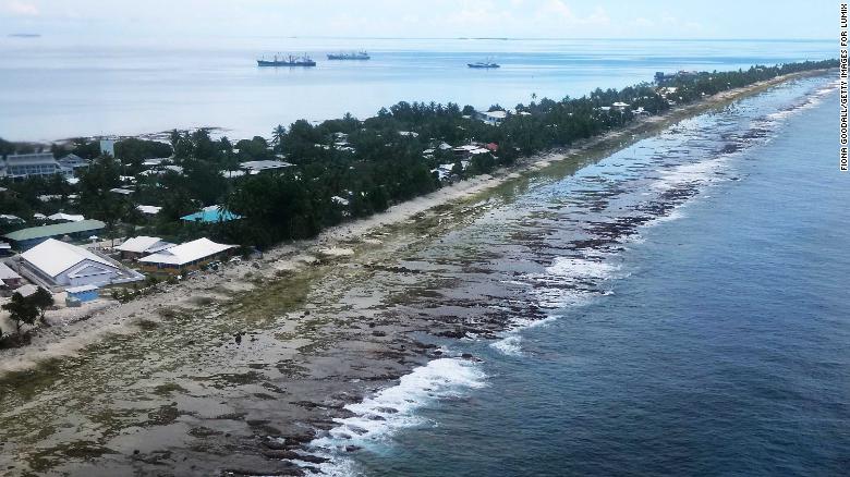 Islands like Tuvalu are particularly badly affected by climate-fuelled internal displacement.