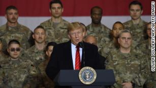 President Trump announces Taliban talks have restarted on surprise Afghanistan visit