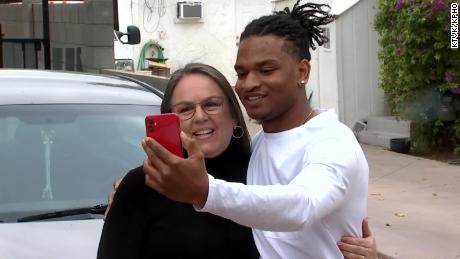 the young man who was accidentally invited to 'Grandma';  Celebrating Sixth Year of Thanksgiving Dinner Together as a Teen