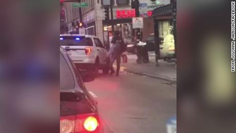 A Chicago police officer is on desk duty after video of him slamming a man to the street surfaced