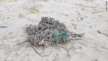 A necropsy found 220 pounds of debris in the whale&#39;s stomach, including sections of fishing nets.