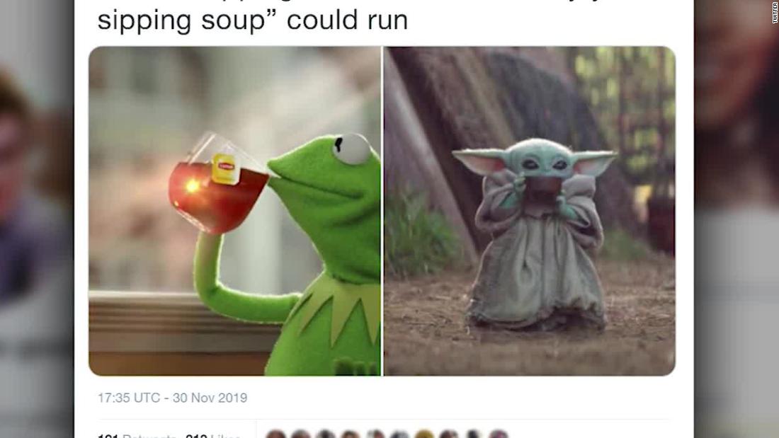 Adorable 'Baby Yoda' gets turned into a viral internet meme