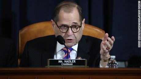House Judiciary Committee Chairman Jerrold Nadler (D-NY) speaks during testimony by constitutional scholars before the House Judiciary Committee in the Longworth House Office Building on Capitol Hill December 4, 2019 in Washington, DC.