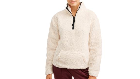 girls sherpa pullover walmart