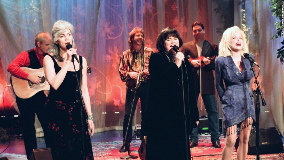 The super-group of (left to right) Emmylou Harris, Linda Ronstadt and Dolly Parton reunited for a second album, aptly titled &quot;Trio II,&quot; in 1999. Here, the three singers perform on &quot;The Tonight Show with Jay Leno.&quot; 