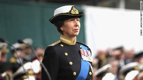 Her Royal Highness The Princess Royal attends the Commissioning Ceremony of HMS Queen Elizabeth at HM Naval Base on December 7, 2017 in Portsmouth, England.  (Photo by Chris Jackson/Getty Images)