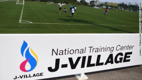 The J-Village sports complex is located around  12 miles south of the disabled Fukushima Daiichi nuclear power plant.