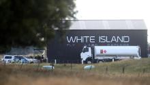 Emergency crews are seen at the Whakatane Airport on December 9.