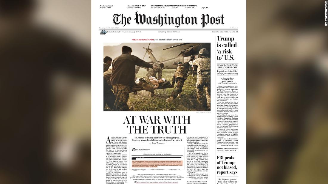 Afghanistan Papers Why The Washington Posts Investigation Is Such A