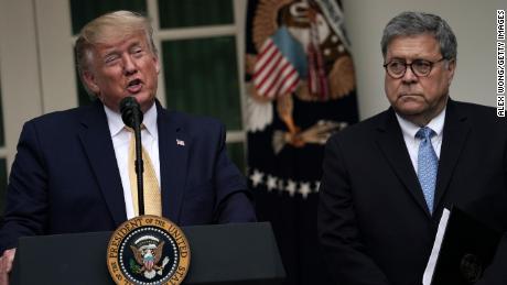 WASHINGTON, DC - JULY 11: U.S. President Donald Trump makes a statement on the census with Attorney General William Barr in the Rose Garden of the White House on July 11, 2019 in Washington, DC. President Trump, who had previously pushed to add a citizenship question to the 2020 census, announced that he would direct the Commerce Department to collect that data in other ways.  (Photo by Alex Wong/Getty Images)