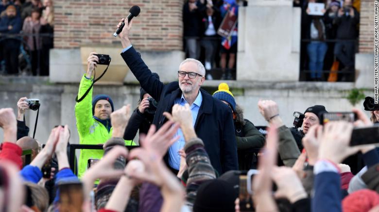 Jeremy Corbyn campaigns in Bristol on Monday.