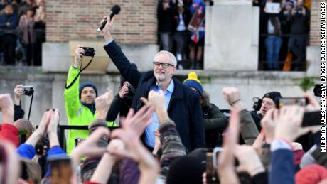 Jeremy Corbyn campaigns in Bristol on Monday.