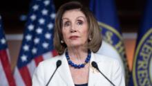 US Speaker of the House Nancy Pelosi holds her weekly press conference on Capitol Hill in Washington, DC, December 5, 2019. (Photo by SAUL LOEB / AFP) (Photo by SAUL LOEB/AFP via Getty Images)