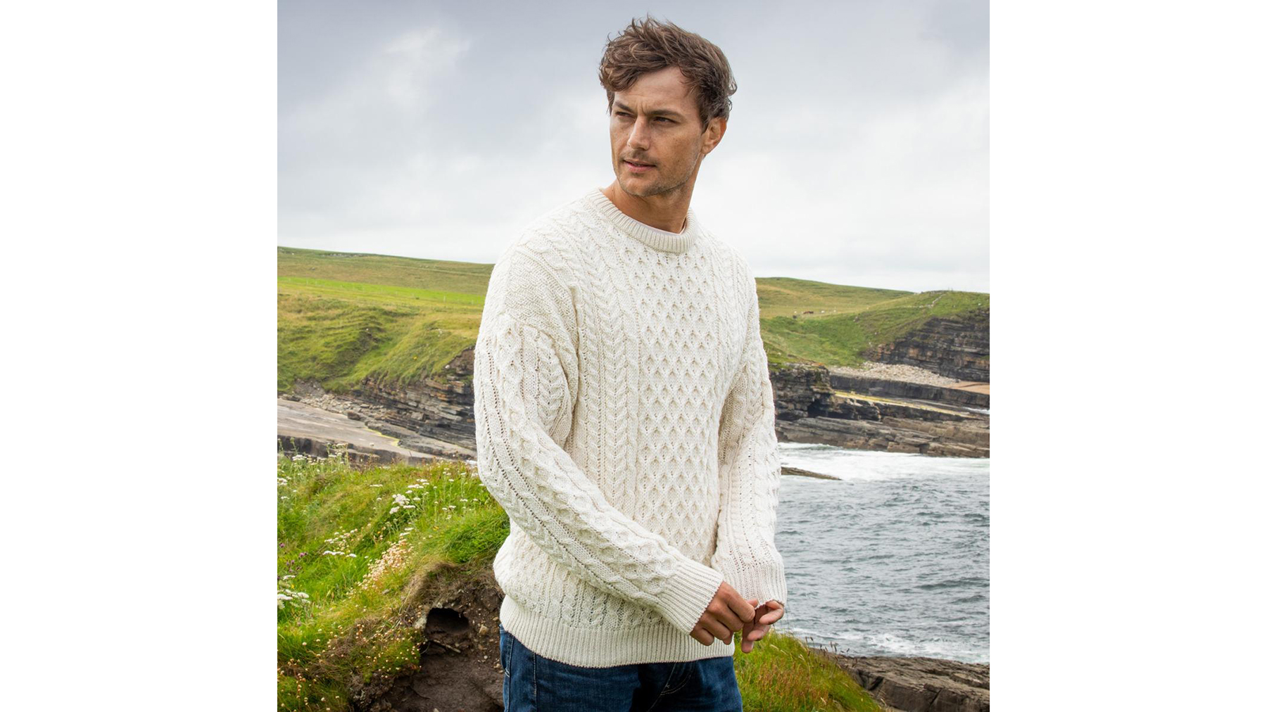 chris evans irish sweater