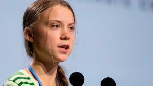 MADRID, SPAIN - DECEMBER 11: Swedish environment activist Greta Thunberg gives a speech at the plenary session during the COP25 Climate Conference on December 11, 2019 in Madrid, Spain. The COP25 conference brings together world leaders, climate activists, NGOs, indigenous people and others for two weeks in an effort to focus global policy makers on concrete steps for heading off a further rise in global temperatures. (Photo by Pablo Blazquez Dominguez/Getty Images)