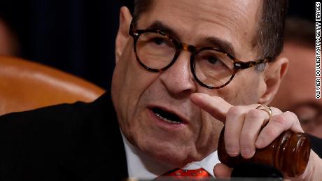 US Representative Jerrold Nadler (D-NY), Chairman of the US House Judiciary Committee, speaks as the US House Committee on the Judiciary marks-up House Resolution 755, Articles of Impeachment Against President Donald J. Trump, in the Longworth House Office Building in Washington, DC on December 12, 2019.