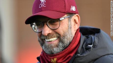 Liverpool&#39;s German manager Jurgen Klopp attends a training session at Melwood in Liverpool, north west England on December 9, 2019, on the eve of their UEFA Champions League Group E football match against Salzburg. (Photo by Paul ELLIS / AFP) (Photo by PAUL ELLIS/AFP via Getty Images)