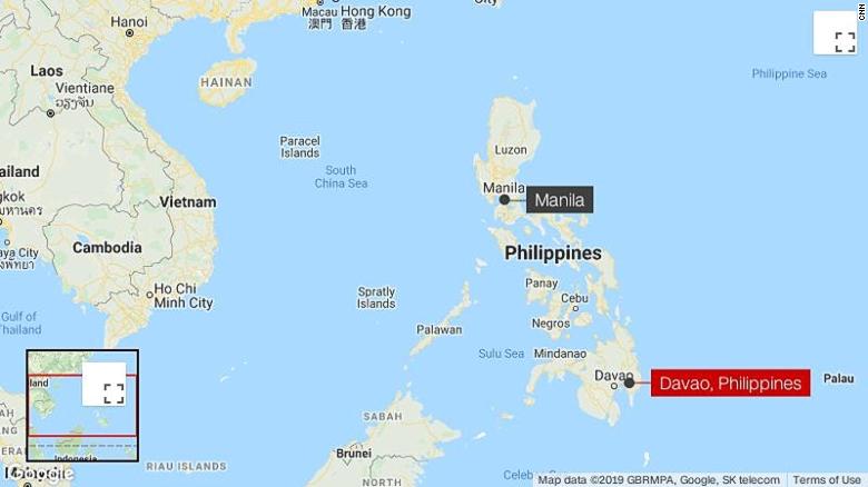 The quake struck the island of Mindanao and its largest city, Davao.